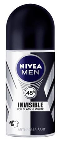 Nivea Desodorante Men Black & White Invisible Roll On 50 ml