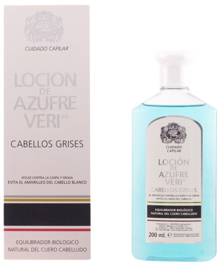 Azufre Veri Loci&oacute;n Equilibrante Cabello gris 200 ml