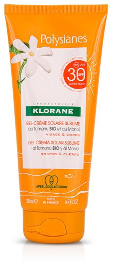 Klorane Polysianes Gel Crema Cara y Cuerpo spf 30 200 ml