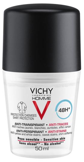 Vichy Desodorante Roll-On Antitranspirante Antimanchas 50 ml