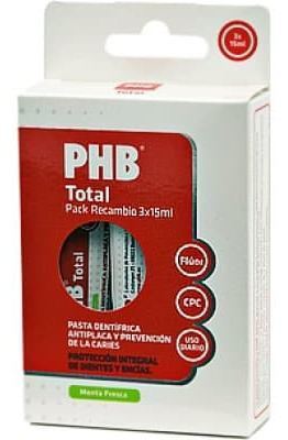 PHB Pasta Dental de Viaje 3 uds de 15 ml