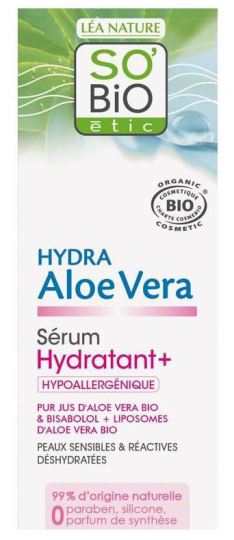 SO'BiO &eacute;tic Hydra Aloe Vera S&eacute;rum Hidratante Piel Sensible 30 ml