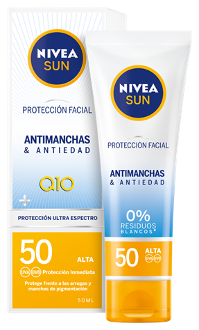 Nivea Sun Protecci&oacute;n Facial UV Antimanchas & Antiedad Q10 FP50+ 50 ml
