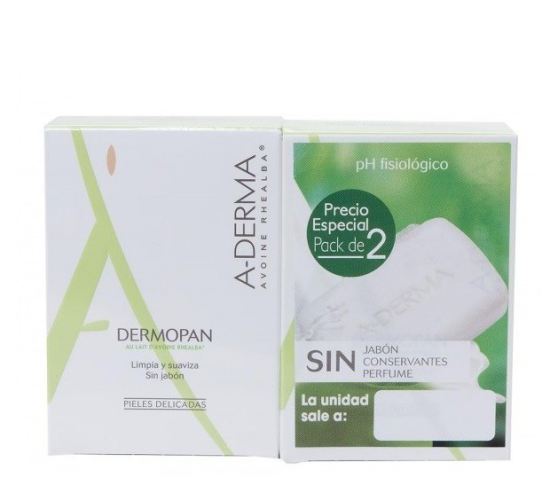 A-DERMA Dermopan Duplo Pastilla Jab&oacute;n
