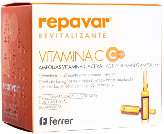 Repavar Ampollas Revitalizante con Vitamina C 20 Unidades