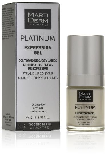 Martiderm Platinum Expression Gel Contorno de Ojos y Labios 15 ml