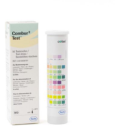 Roche Combur 9 Test 50 Tiras Reactivas de Orina