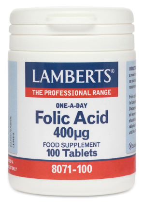Ácido Fólico 400 mcg tabs pequeñas fáciles de tragar Ácido Fólico 400 mcg tabs pequeñas fáciles de tragar