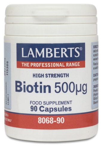 Biotina 500 mg de biotina por cápsula 90 Cápsulas Biotina 500 mg de biotina por cápsula 90 Cápsulas