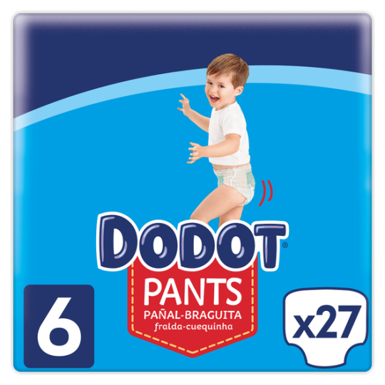 Dodot Pa&ntilde;al Braguita Talla 6 27 unidades