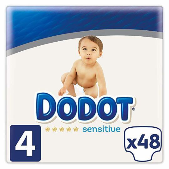 Dodot Sensitive Pa&ntilde;al Talla 4 48 uds
