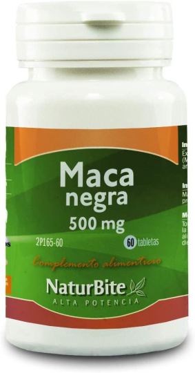 Naturbite Maca Negra Andina 500 mg 60 Comprimidos