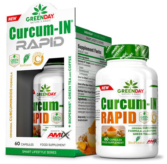 Amix Linea Greenday Greenday Curcum-In Rapid 60 C&aacute;psulas