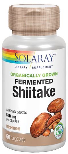 Solaray Shiitake 500 mg 60 C&aacute;psulas Vegetales