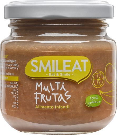 SMILEAT Tarrito de Multifrutas Ecologico 130 gr
