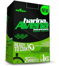 Big Man Nutrition Harina de Avena Instant&aacute;nea Galleta Negra