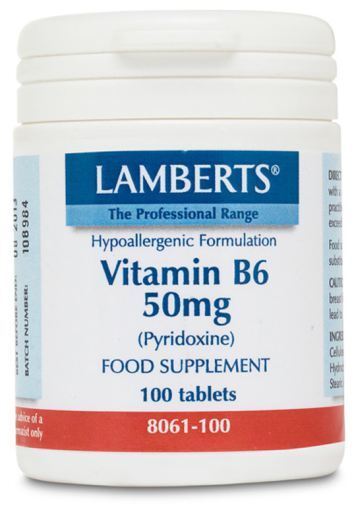 Vitamina B6 50 mg piridoxina 100 comprimidos Vitamina B6 50 mg piridoxina 100 comprimidos