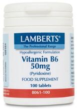 Vitamina B6 50 mg piridoxina 100 comprimidos Vitamina B6 50 mg piridoxina 100 comprimidos