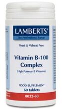 Complejo de vitaminas B-100 60 comprimidos Complejo de vitaminas B-100 60 comprimidos
