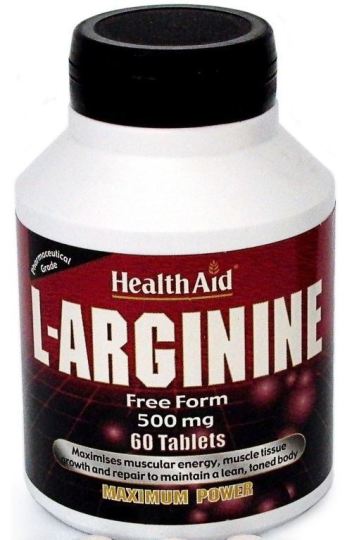 HealthAid L-Arginina 500 mg 60 Comprimidos