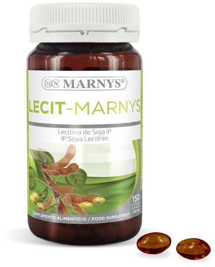 Marnys Lecitina de Soja 500 mg 150 c&aacute;psulas