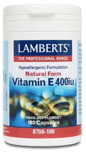 Vitamina E natural 400 UI 180 Cápsulas Vitamina E natural 400 UI 180 Cápsulas