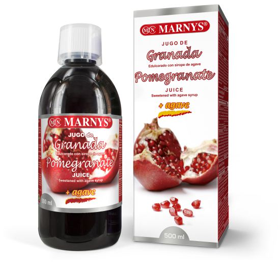 Marnys Jugo de Granada con Sirope de Agave 500 ml