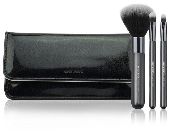 Beter Black Day to night collection 2 Pinceles+ 1 Brocha+Estuche