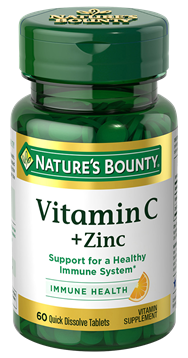 Nature's Bounty Vitamina C+Zinc gummies 60 c&aacute;psulas