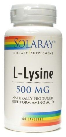 Solaray L-Lysine 500 mg 60 C&aacute;psulas