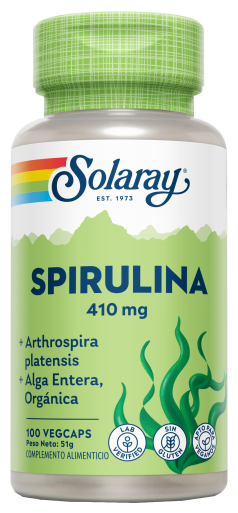 Solaray Spirulina 410 mg 100 C&aacute;psulas