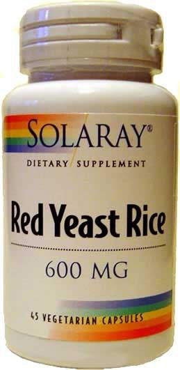 Solaray Red Yeast Rice (Levadura Roja De Arroz) 45 C&aacute;psulas