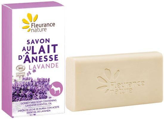 Fleurance Nature Jab&oacute;n de Leche de Burra con Aceite esencial de Lavanda