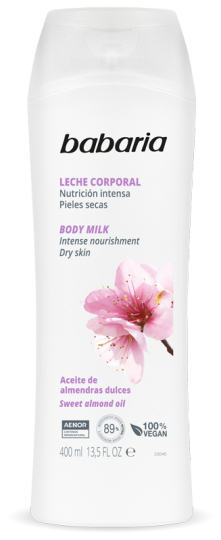 Babaria Body Milk Nutrici&oacute;n Intensa Almendras 400 ml